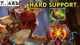 Bounty Hunter Immortal Hard Support - Dota 2 Patch 7.40b Pro Pub Gameplay