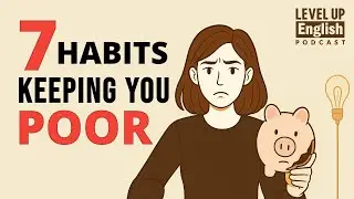 English Learning Podcast | 7 Money habits That keep you Poor and how to stop them | Level Up English