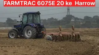 FARMTRAC 6075E 20 ke Harrow 😱