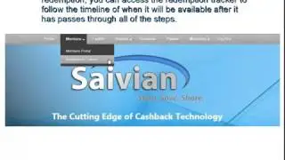Saivian Cash Back System Training