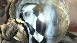 Airbrush-Flughelm