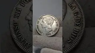 5 Песет 1877 *77 Испания #нумизматика #coin #испания #монеты #история #барахолкакупить #collection