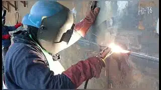 shell plate corner,T-joint root welding process perfect 💯 percent X-ray