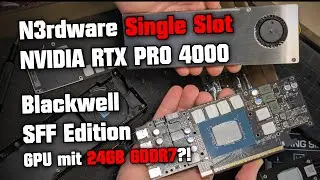 Single Slot GPU mit 24GB GDDR7?! 🔥😱 NVIDIA RTX PRO 4000 Blackwell SFF Edition & N3rdware Ada K&uuml;hler