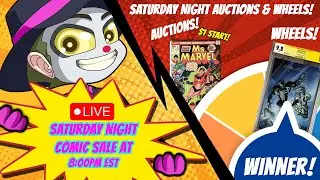 🚨Saturday Night Comic Auctions & Wheels! Live Sale 7:30PM-10pm EST🚨