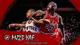 Michael Jordan vs John Starks Highlights Bulls vs Knicks (1992.03.31) - 64pts Total!