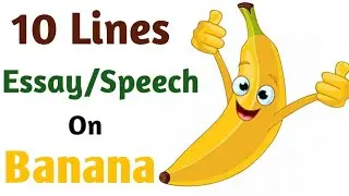 10 Lines on Banana in English🍌//Essay on Banana//Banana lines//Banana essay/Speech on [Banana fruit]