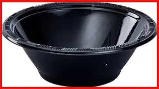 Disposable Plastic Bowls-15 oz | Black | Pack of 50