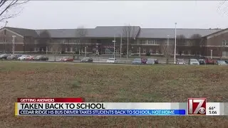 Cedar Ridge HS bus driver takes students back to school, not home