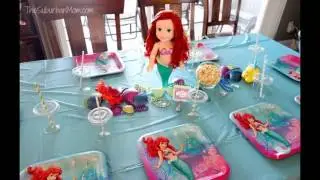 Ariel birthday party themed decorating ideas