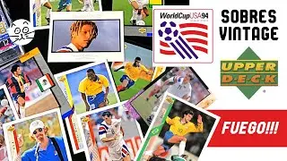 Abrí 9 sobres del Mundial USA 94 🔥 Nostalgia pura con leyendas del fútbol #USA94 #futbol #vintage