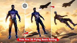 Free Fire 3D Flying Reels Editing Tutorial | Free Fire 3D Flying In Sky Reel Editing | FF Reel Edits