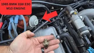 Changing Oil Pressure Sensor On 1985 BMW 318i M10 Engine