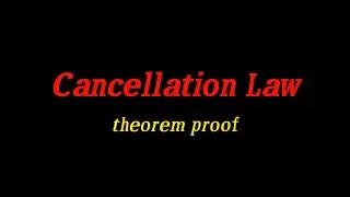cancellation law | group theory | @ClassmateHelper
