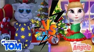 Talking Tom Friends: Angela Christmas Outfit, Bubble Shooter & Fun Mini Games! 🎄😺