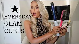 MY EVERYDAY GLAM CURLS ! HAIR TUTORIAL... SUPER EASY !