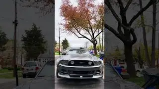 Shirokai Widebody installed on a 2014 Mustang GT! #ford #mustang #mustanggt #widebody #widebodykit