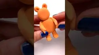 DIY Teddy Bear Using Clay 😭 #shorts