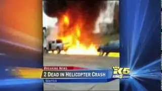 Helicopter Crash - Was shot by a construction worker at the scene right after the crash Full 2014