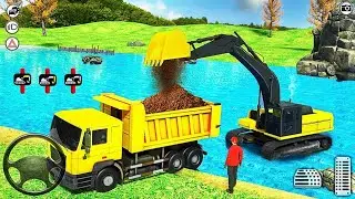River Sand Excavator Simulator 2022 - Sand Transporter Games - Android Gameplay