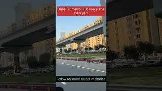 DUBAI 🇦🇪 mein Yeh kaunsi Metro line hain ?   #travelblogger #dubai #uae #dubaimetro #mrchahar