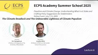 Summer School 2025 &ndash; Swyngedouw: The Climate Deadlock & The Unbearable Lightness of Climate Populism