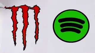 Oddly Satisfying Coloring Art #4 (Monster, Spotify)