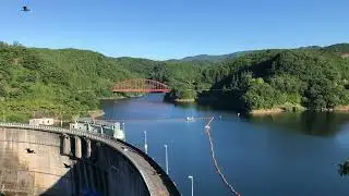 名張市の青蓮寺湖にてウグイス鳴く(2023.8.11)