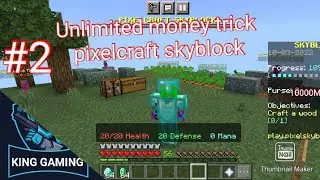 hypixel like server minecraft pe pixelcraft skyblock Unlimited money trick #2