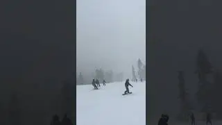 Mammoth mtn snowboarding in a snow storm 1/4/26