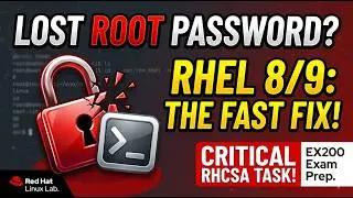 RHCSA V10 Critical Task: Recovering the Root Password