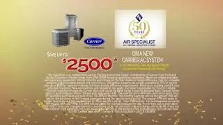 Save up to $2500 on a new Carrier AC System