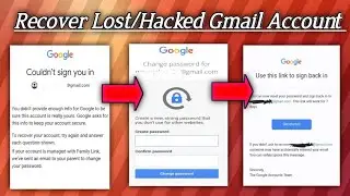 How to recover lost Gmail Account 2024 new updates | Recovery of Hacked gmail account #gmailrecovery