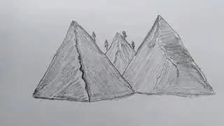 Mountain pencil Art | Drawing | HB Pencil