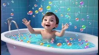 Splish, Splash, A Rainbow Bath | Colorful Bath Song for Kids | Bubbles and Fun Nursery Rhyme