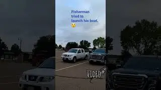 Boat launch gone wrong. #fishing #crappie #fishermen #fishingboat