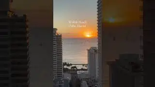 Sunset Waikiki Beach, Honolulu #hawaii #sunset #honolulu #beach
