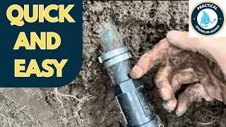 How to fix leaking sprinkler pipes quickly and easily