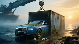Ocean-to-Deck ASMR Restoration! Blue Rolls-Royce Salvage Story
