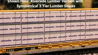 N Scale Lumber Loads for Red Caboose Centerbeam Flatcars