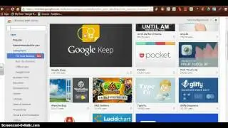 Tutorial: G Chrome, Adding Apps/Extensions