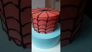 Spider-Man Skyline Step Cake 🍰 #shorts