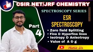 ESR Spectroscopy Part 4 CSIR NET/JRF/GATE Chemistry Inorganic Spectroscopy Series #spectroscopy