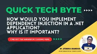 Explain dependency injection in an interview? | Interview Question Answered | QTB 04 #interview