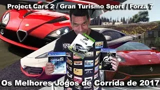 FORZA 7 vs GRAN TURISMO SPORT vs PROJECT CARS 2 - OS MELHORES SIMULADORES DE 2017