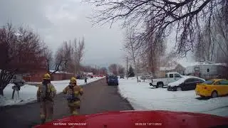 Mutual aid response to a working structure fire