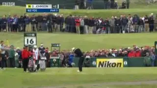 Dustin Johnson's Hole In One At The Open 2011