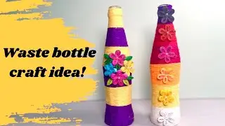DIY waste bottle craft ideas | bottle art | craft explosion