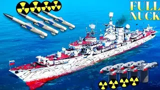 RF-KERCH☢️Nuclear Mode Activated! Ultimate 4x P-500 Bazalt & 4x RPK-VIKHR Combo In Modern Warships!
