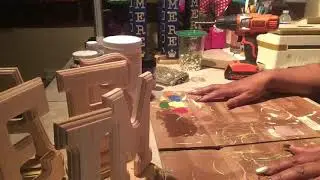 DIY Prince name Centerpiece with Cricut & Anna Griffin die/embossing machine